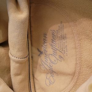 American Eagle Women's Large Hooded Sweatshirt Mustard Pullover